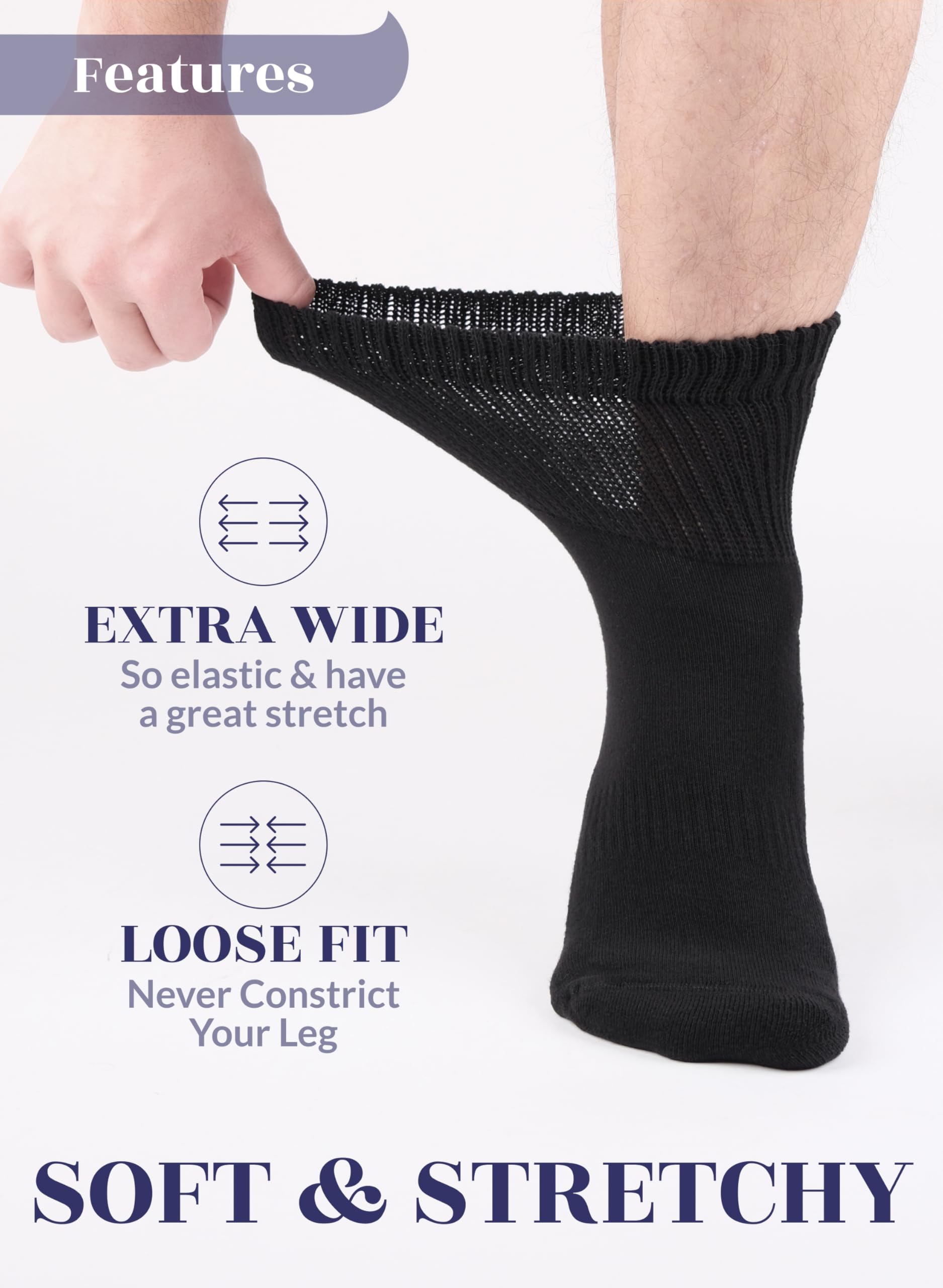 Hugh Ugoli seamless toe ankle socks reduce irritation.