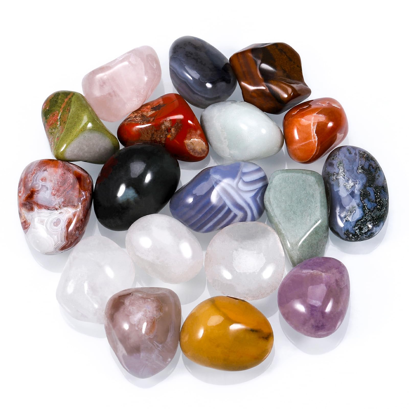 Huiguli 18-pcs crystals set for meditation and focus
