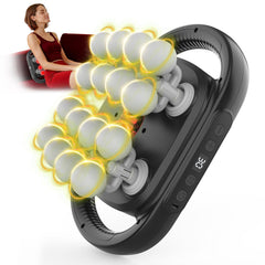 HuixinLine massage gun back view showing targeted muscle relief and circulation support