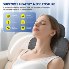 HuixinLine 3in1-shiatsu-pillow demonstrates deep-kneading massage for tense shoulders.