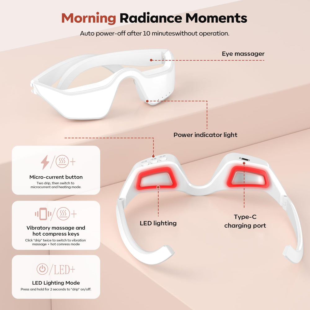 HuixinLine portable 5-in-1 eye massager for travel and use