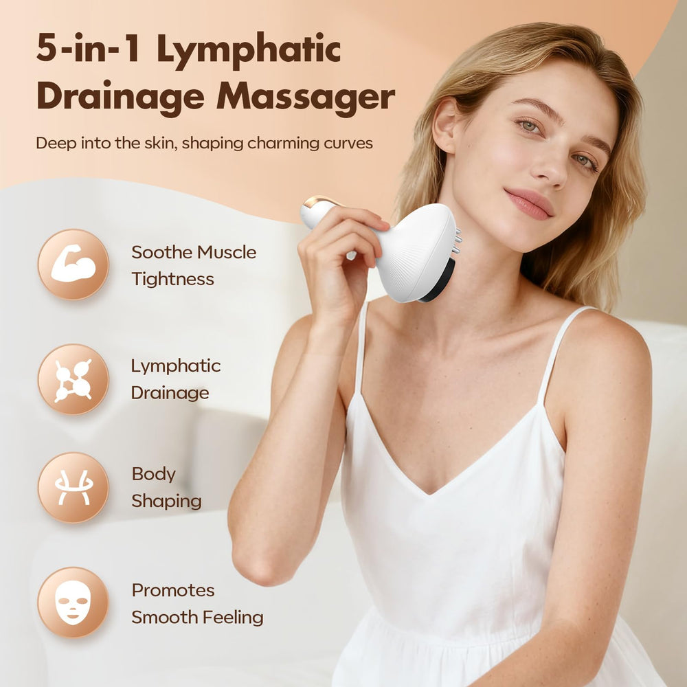 HuixinLine handheld massager in use for targeted relief.