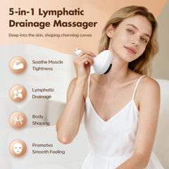 HuixinLine handheld massager in use for targeted relief.