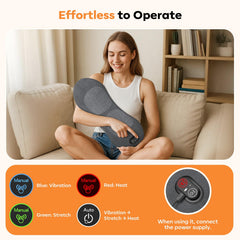 HuixinLine Smooth Triple Fusion lumbar pillow with 135 degree ergonomic curve aligning the spine