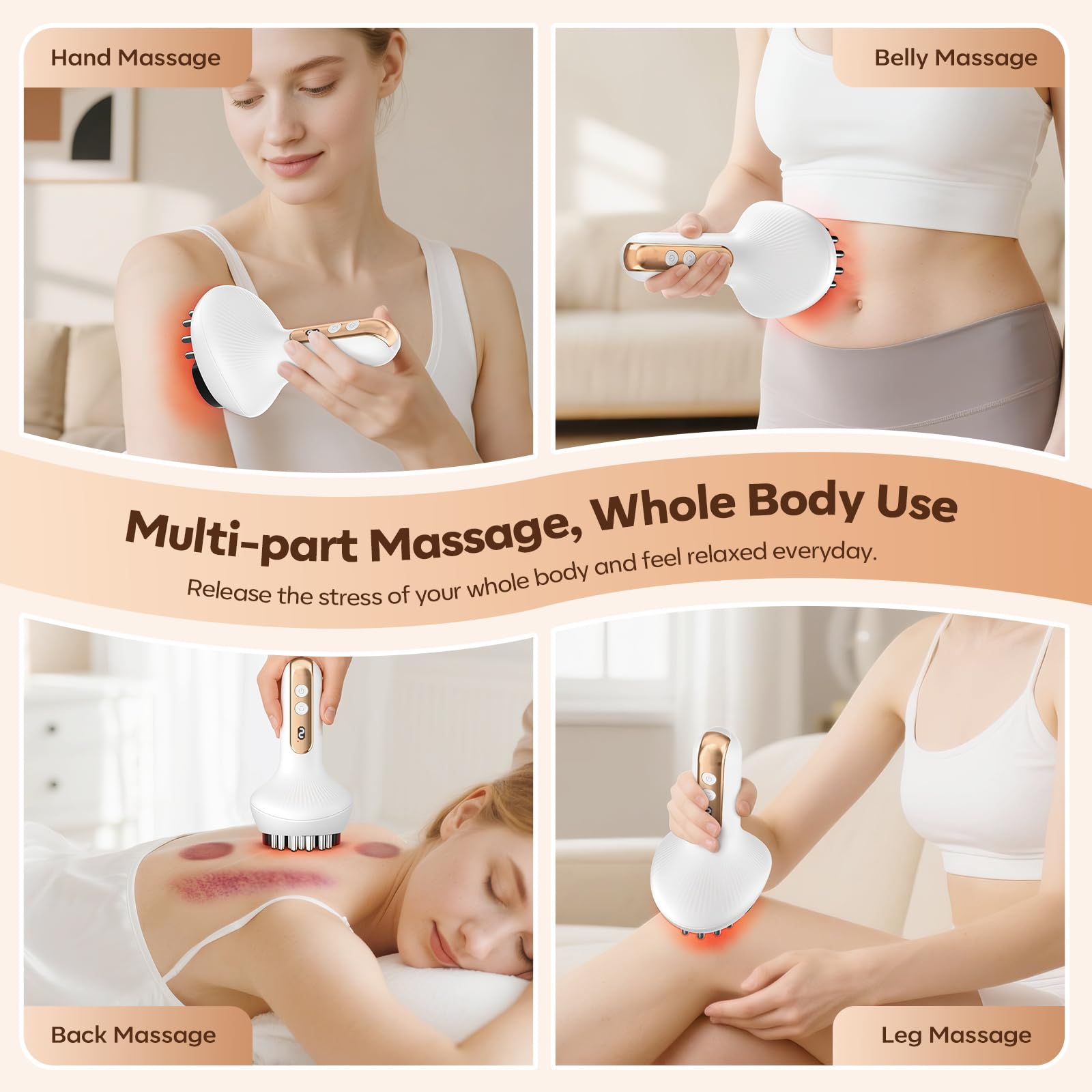 HuixinLine travel-ready massager with charger.