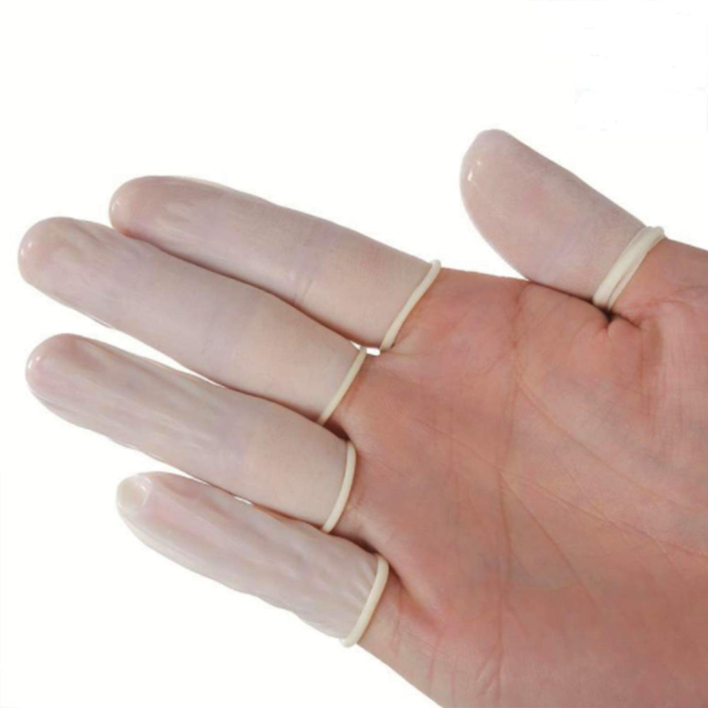 Hulless-dedo-latex-uso-electronico ideal para montar componentes sin manchas.