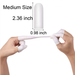 Hulless finger cots protecting fingers during painting and jewelry cleaning