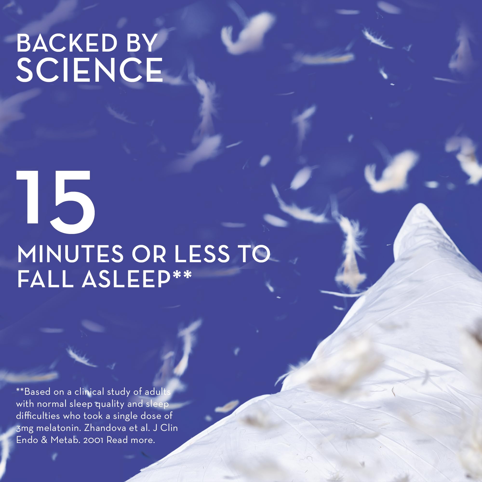 Hum Beauty zzZz melatonin ingredients label highlights vitamin B6 and calcium support