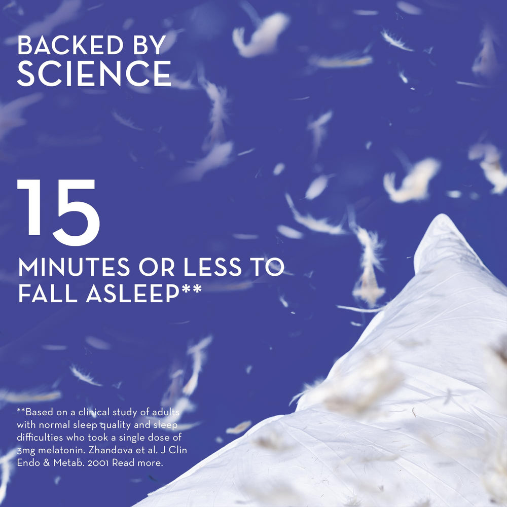 Hum Beauty zzZz melatonin ingredients label highlights vitamin B6 and calcium support