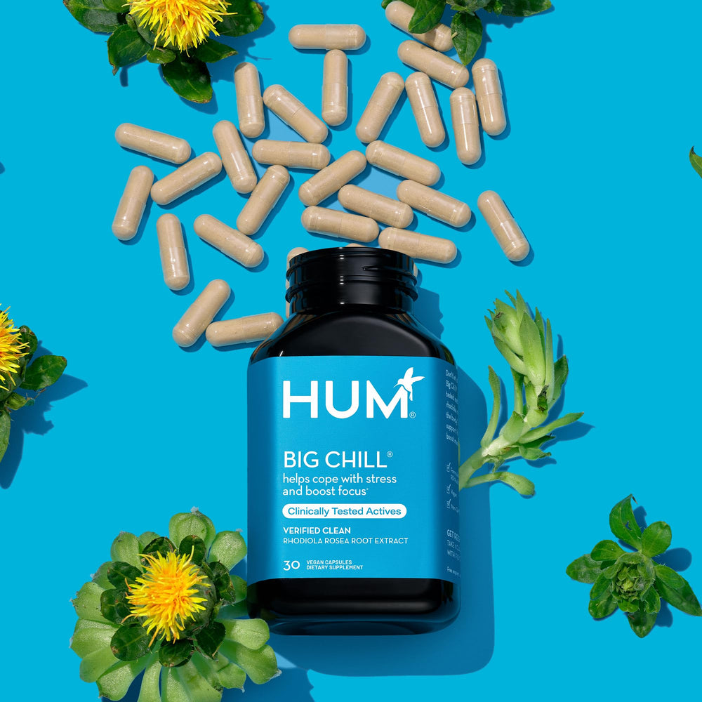 HUM Big Chill on morning routine shelf emphasizing calm focus