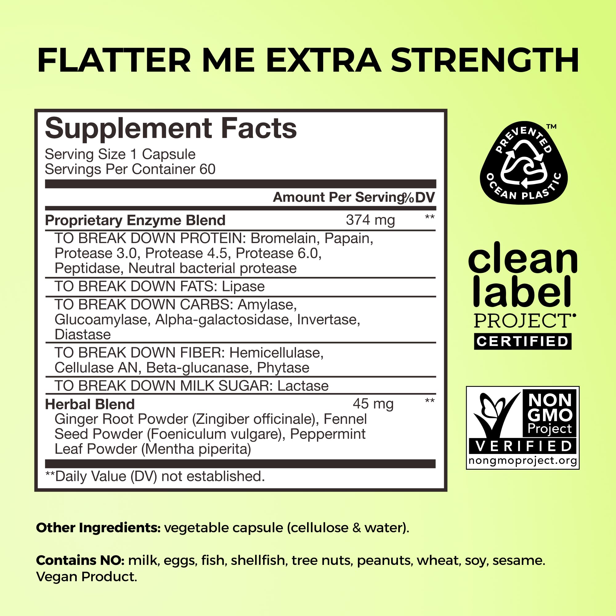 HUM Flatter Me capsules closeup showing a fast-acting blend.