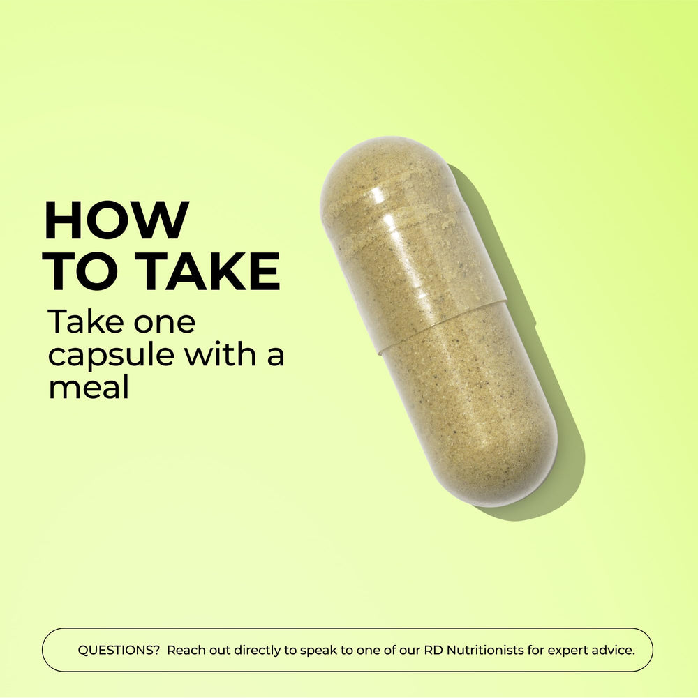 Packaging with HUM logo signals digestive wellness support.