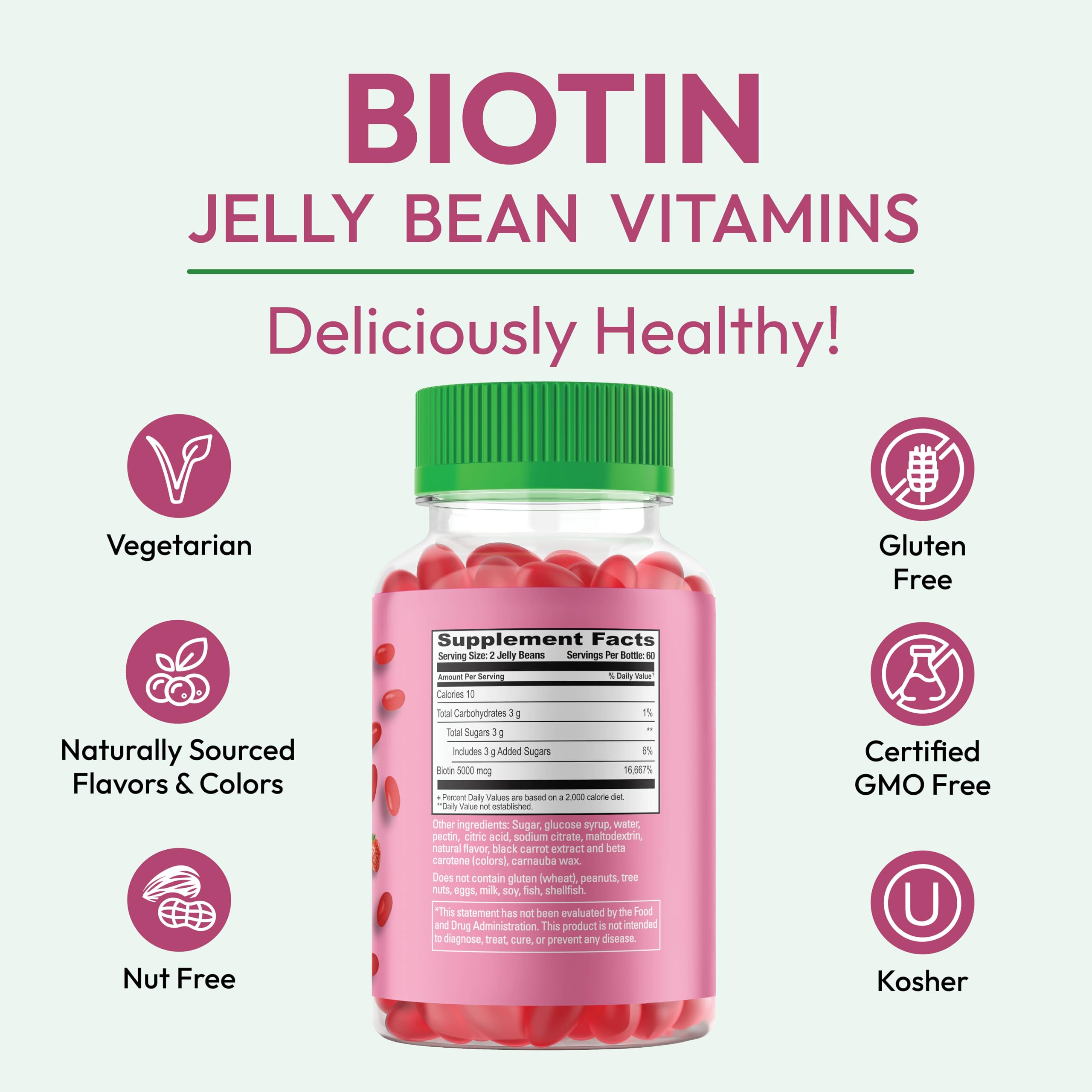 Human Beanz Biotin Jelly Beans energy and nervous system support idea