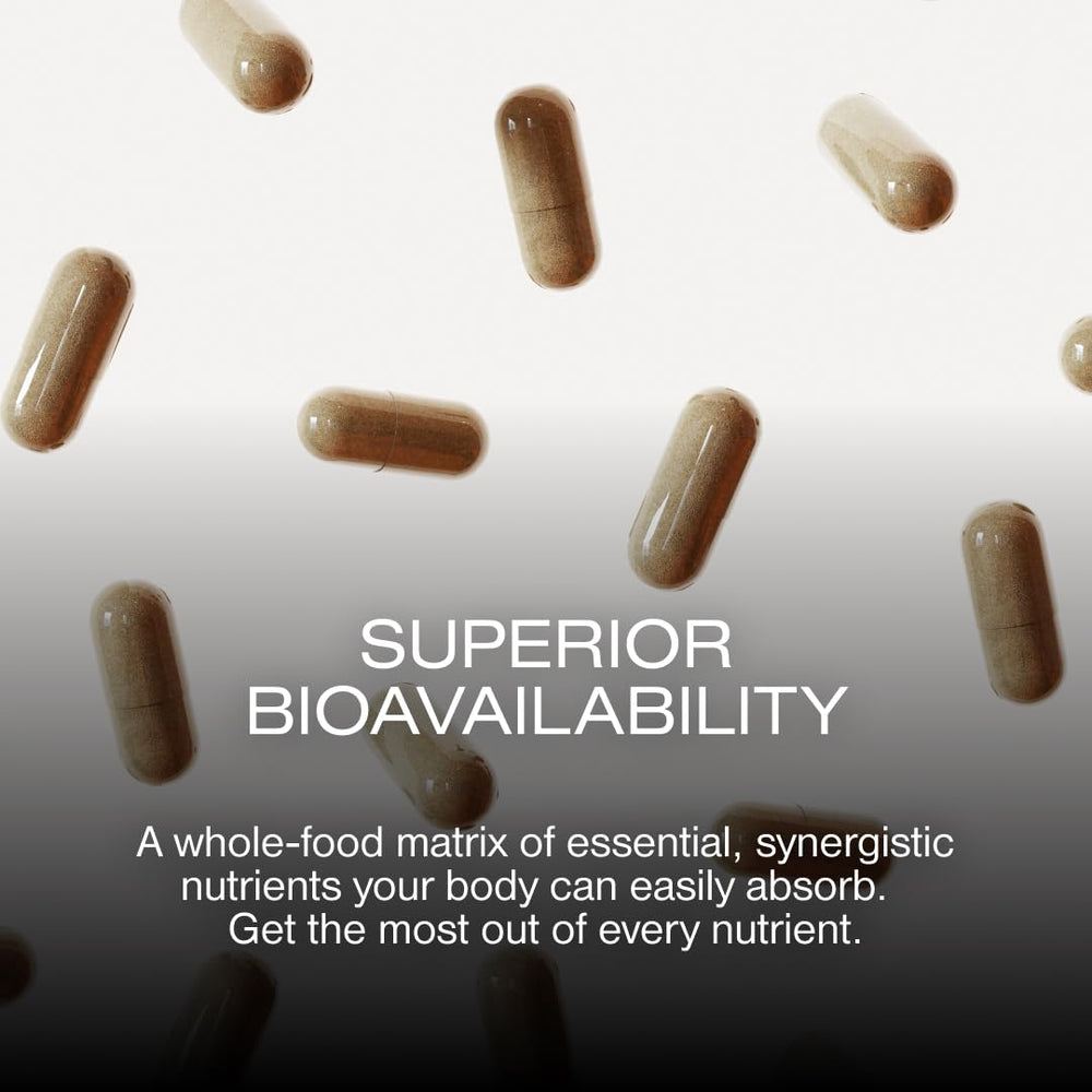 Human Nature bison liver ingredients panel adds context about B12 and iron-rich nutrition