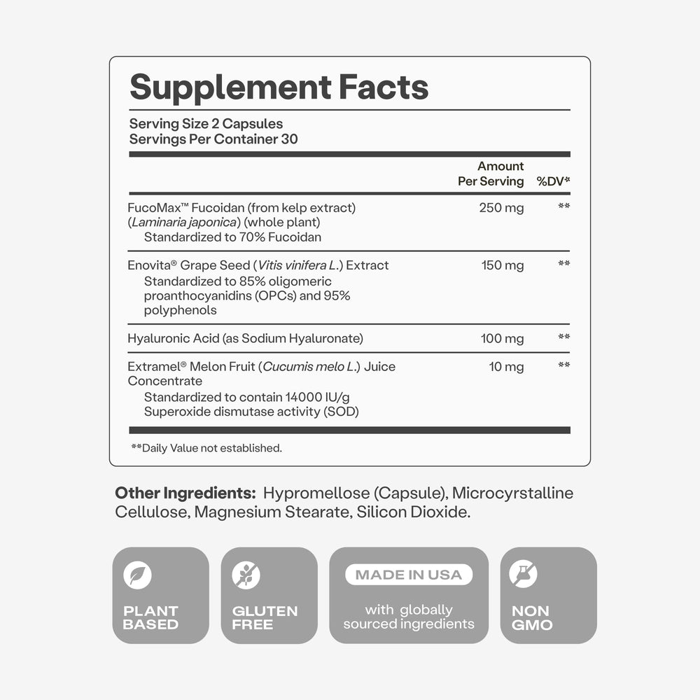 Humann label detail highlights non-GMO, plant-based formula for mindful daily use.
