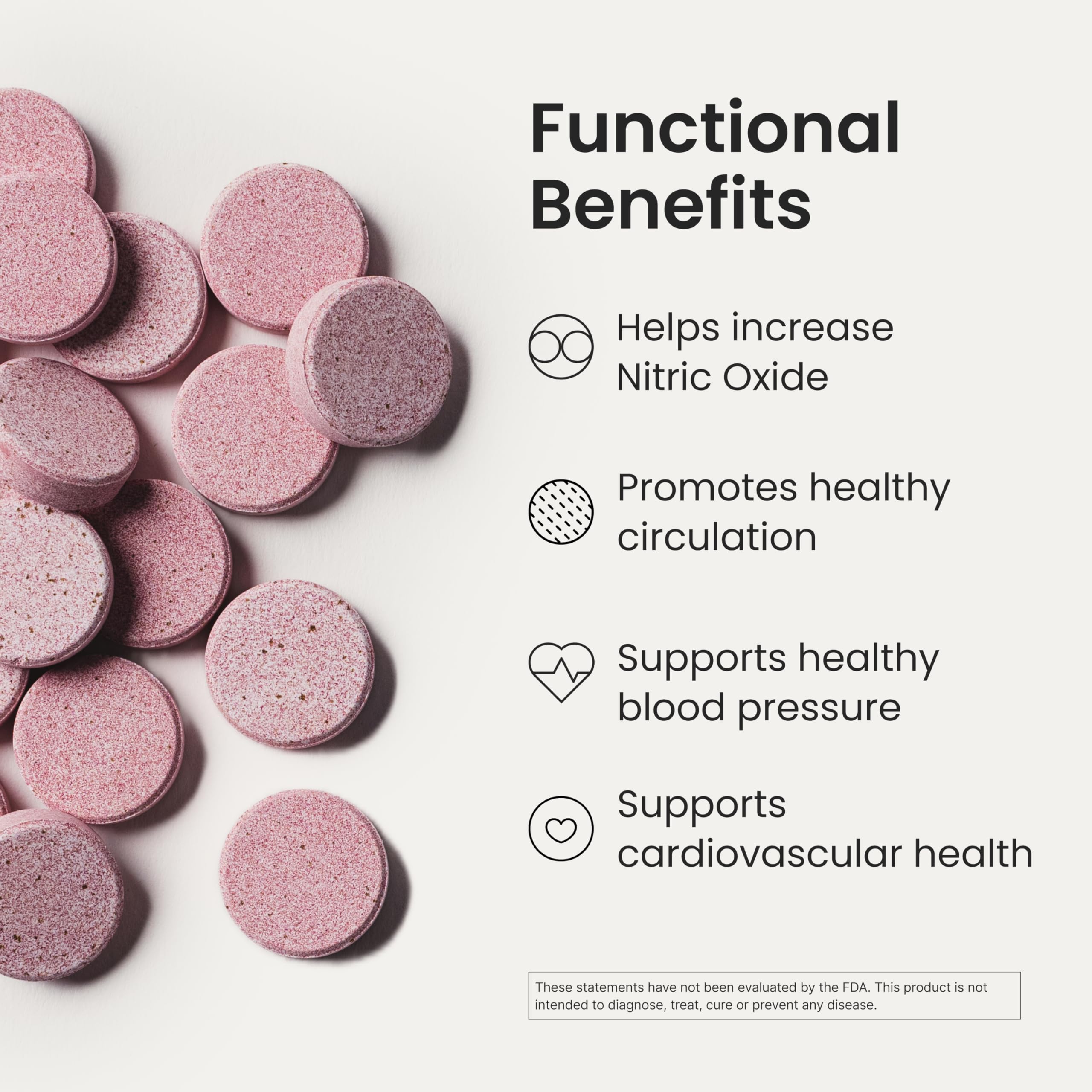Humann Neo40 tablet on the tongue dissolves quickly for on-the-go dosing.
