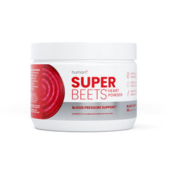 Humann SuperBeets bottle front with label for easy daily beetroot support.