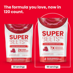 Humann SuperBeets Heart Chews pack closed for convenient daily use