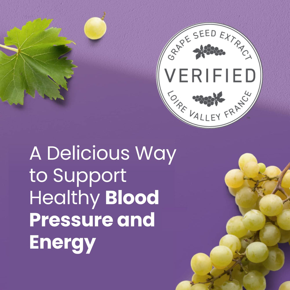 Humann SuperGrapes chews nutrition panel detail.