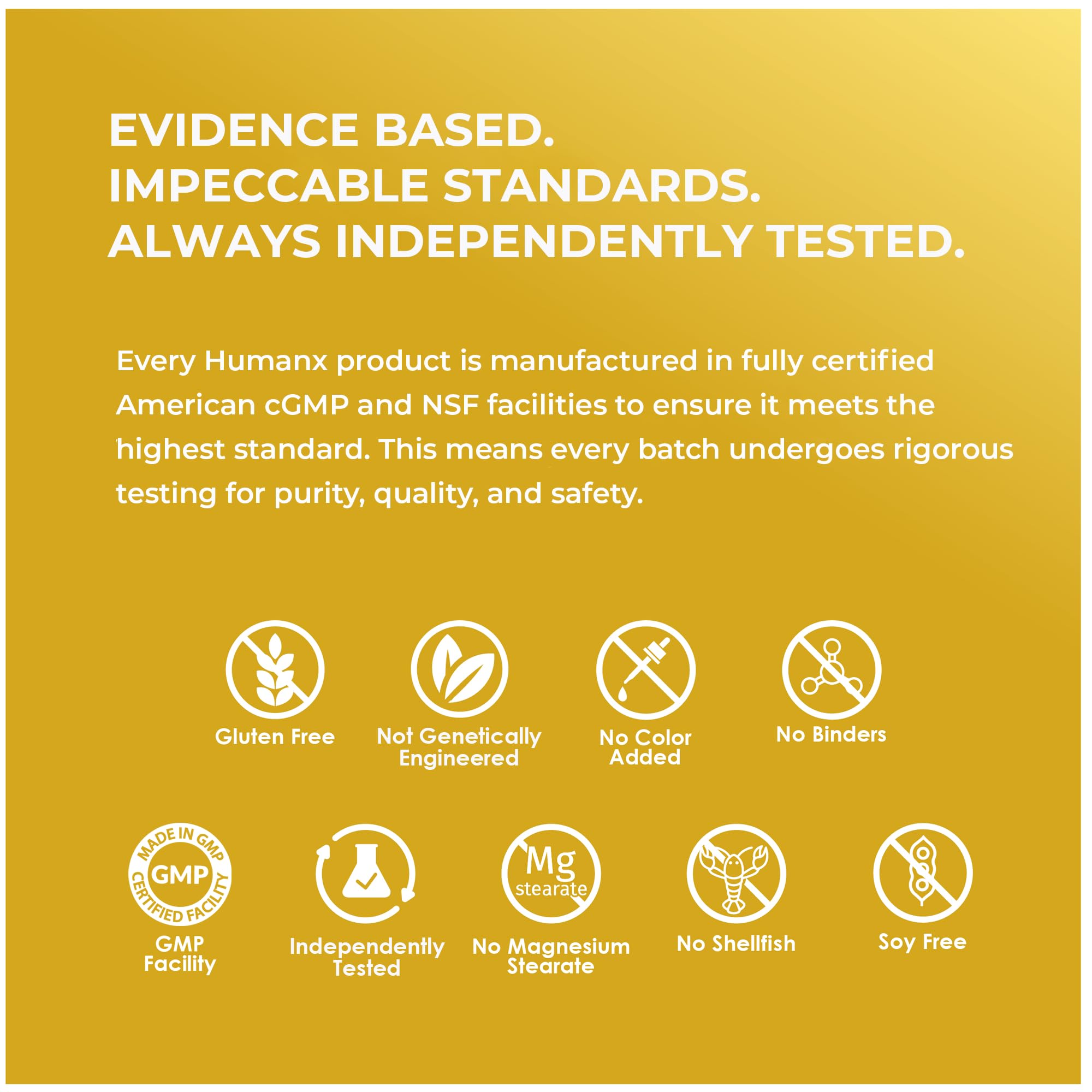 Product shot of HumanX Lactoferrin 500mg in a wellness setting.