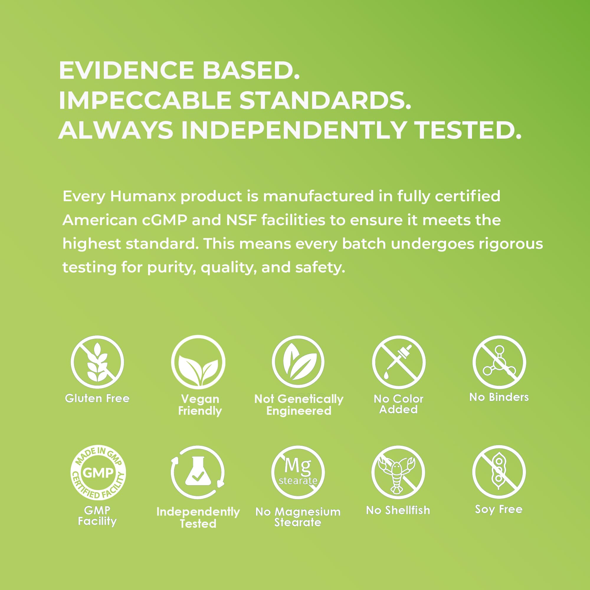 HUMANX Sulforaphane+ USA facility branding underscores quality standards