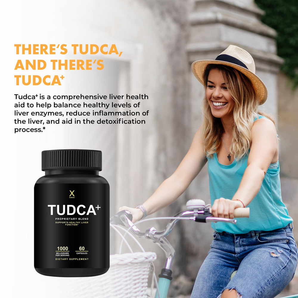 HUMANX Tudca+ highlights pterostilbene as part of the blend.
