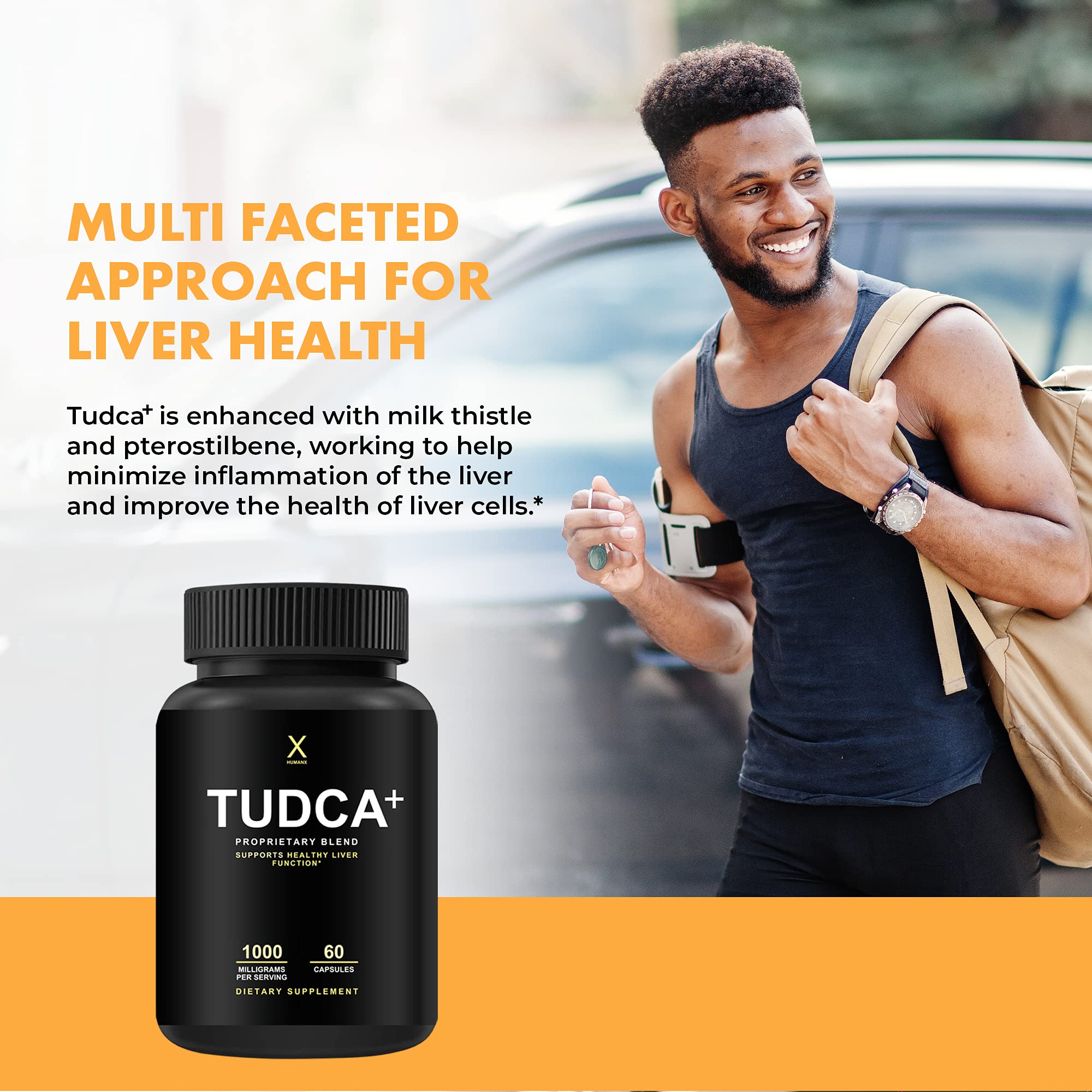HUMANX Tudca+ manufactured in a USA facility for quality.