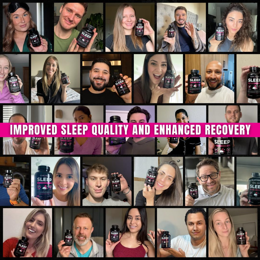 Ashwagandha bottle with focus on stress support and sleep synergy
