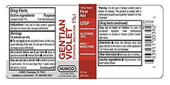 Humco Gentian Violet 2-pack box image for household first aid.