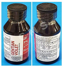 Humco Gentian Violet topical solution bottle for external skin care and minor wound protection