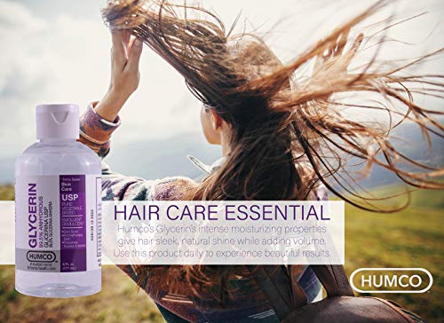 Humco glycerin ointment application at fingertip for skin hydration and quick absorption