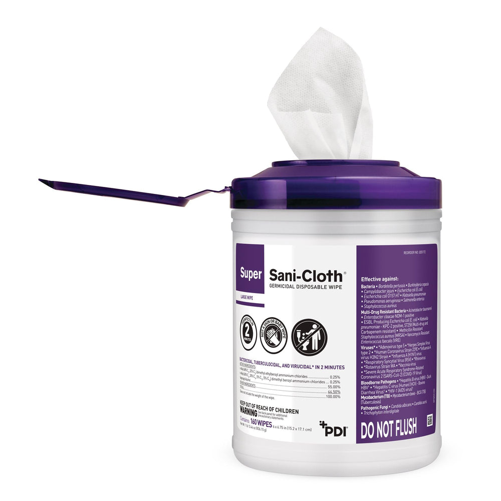 Humew Super Sani-Cloth three-pack packaging shown for extended supply
