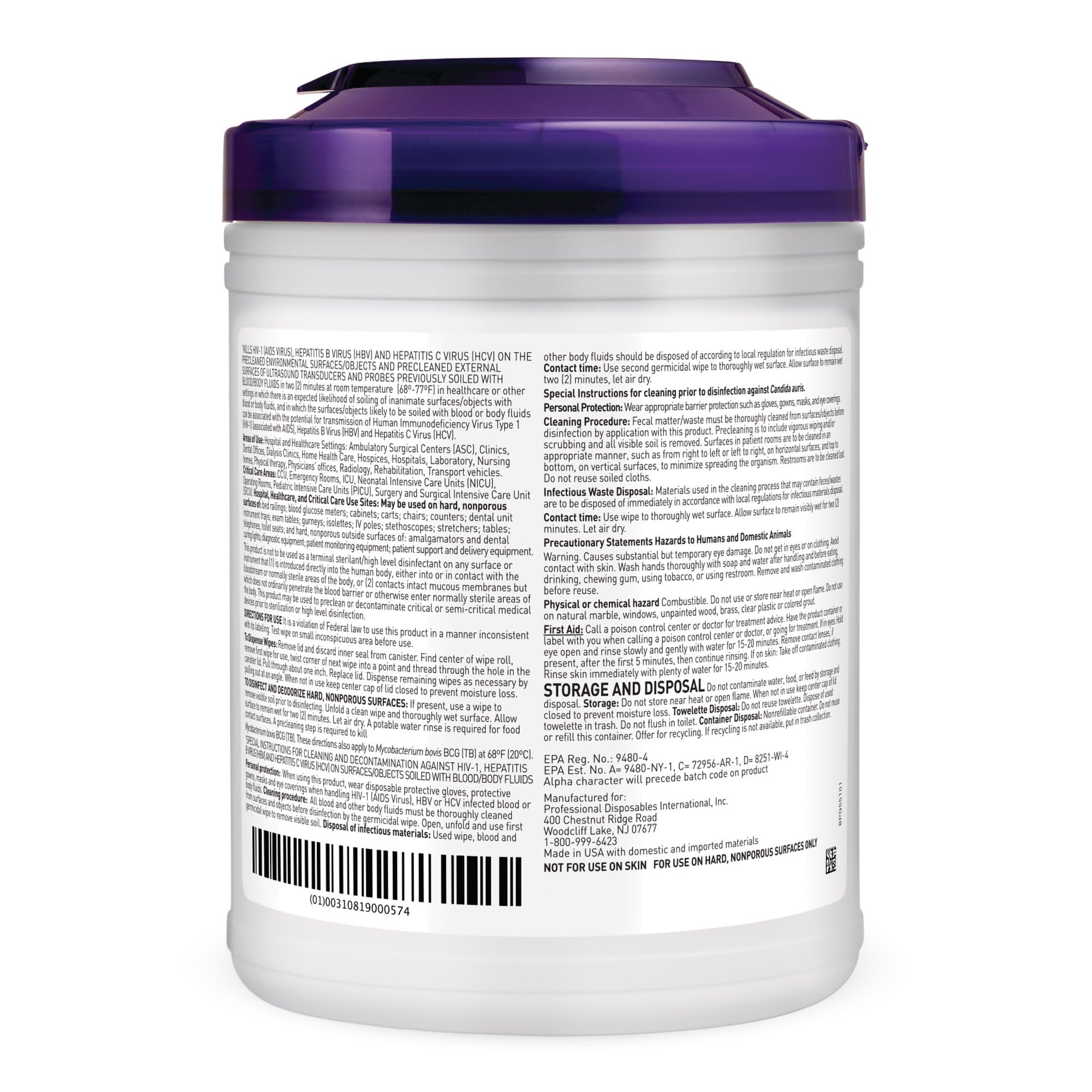 Humew Sani-Cloth wipe close-up reveals textured surface for effective cleaning