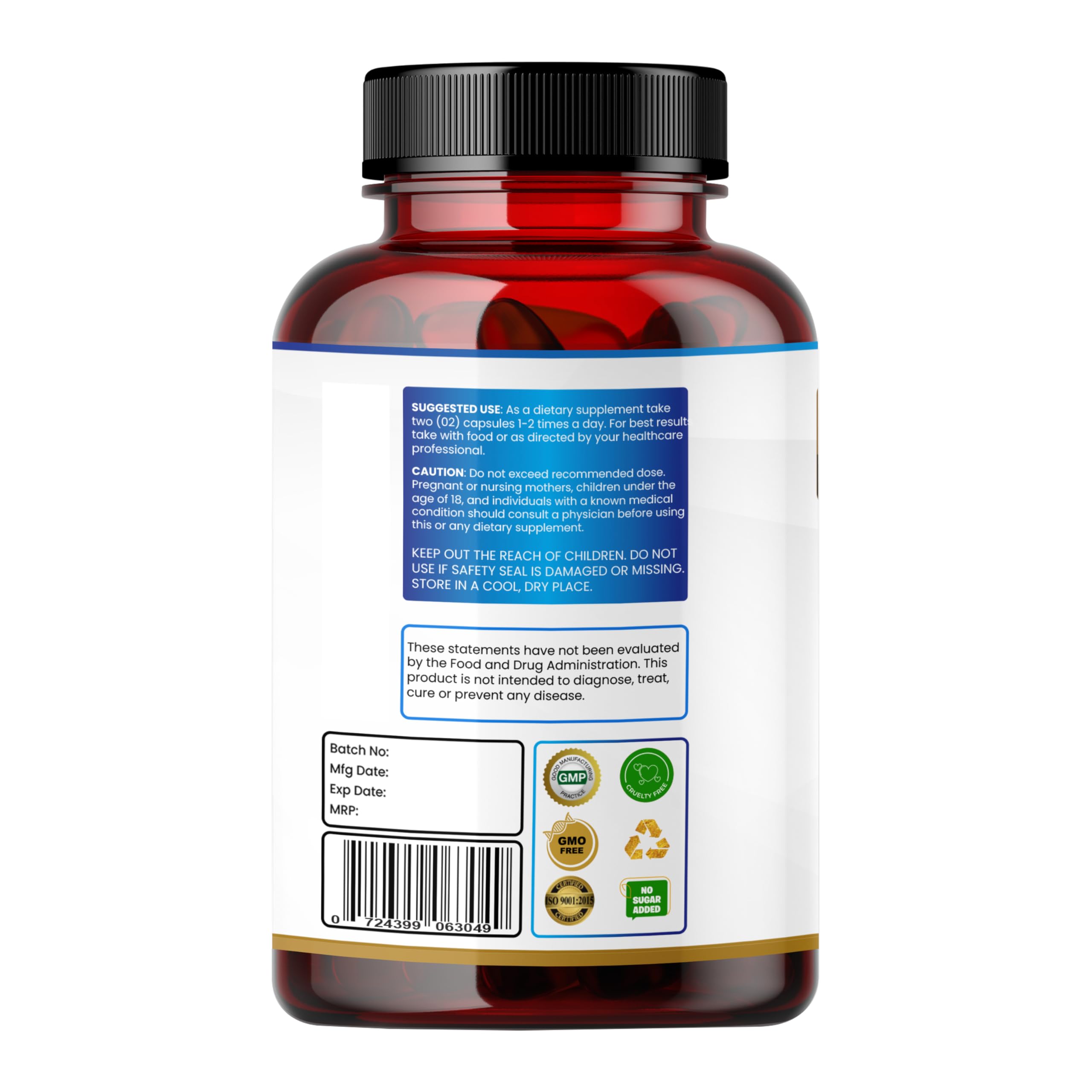 Humming Herbs Sodium Butyrate+ capsules 10B CFU pack supports microbiome balance