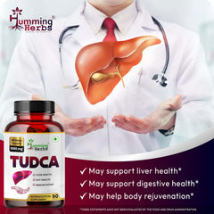 Humming Herbs TUDCA bottle and label with clean design.