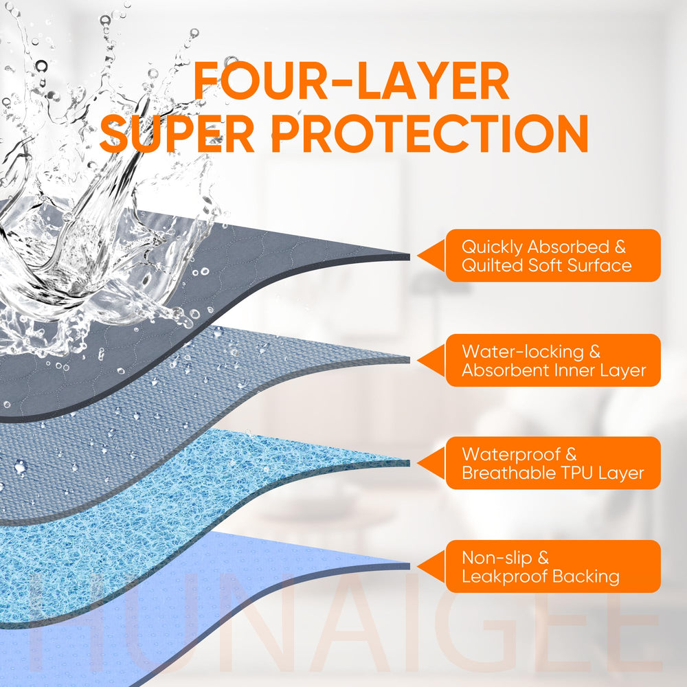 HUNAIGEE absorbent core detail demonstrates strong moisture capture