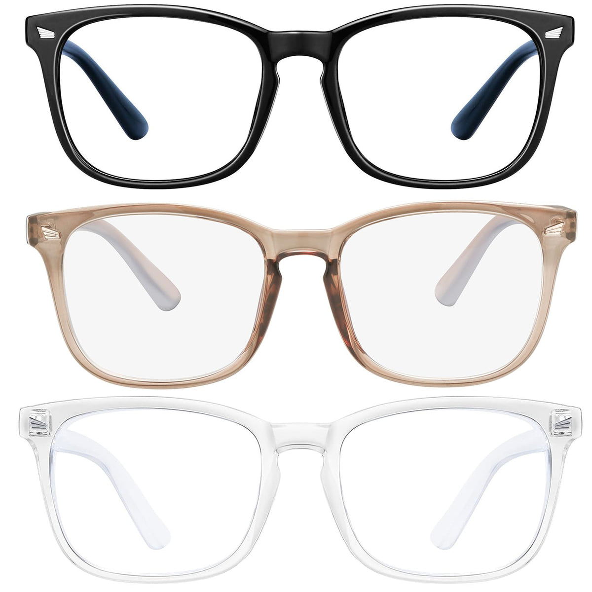 Gafas hunsquer con luz azul para mujer, confort diario y estilo
