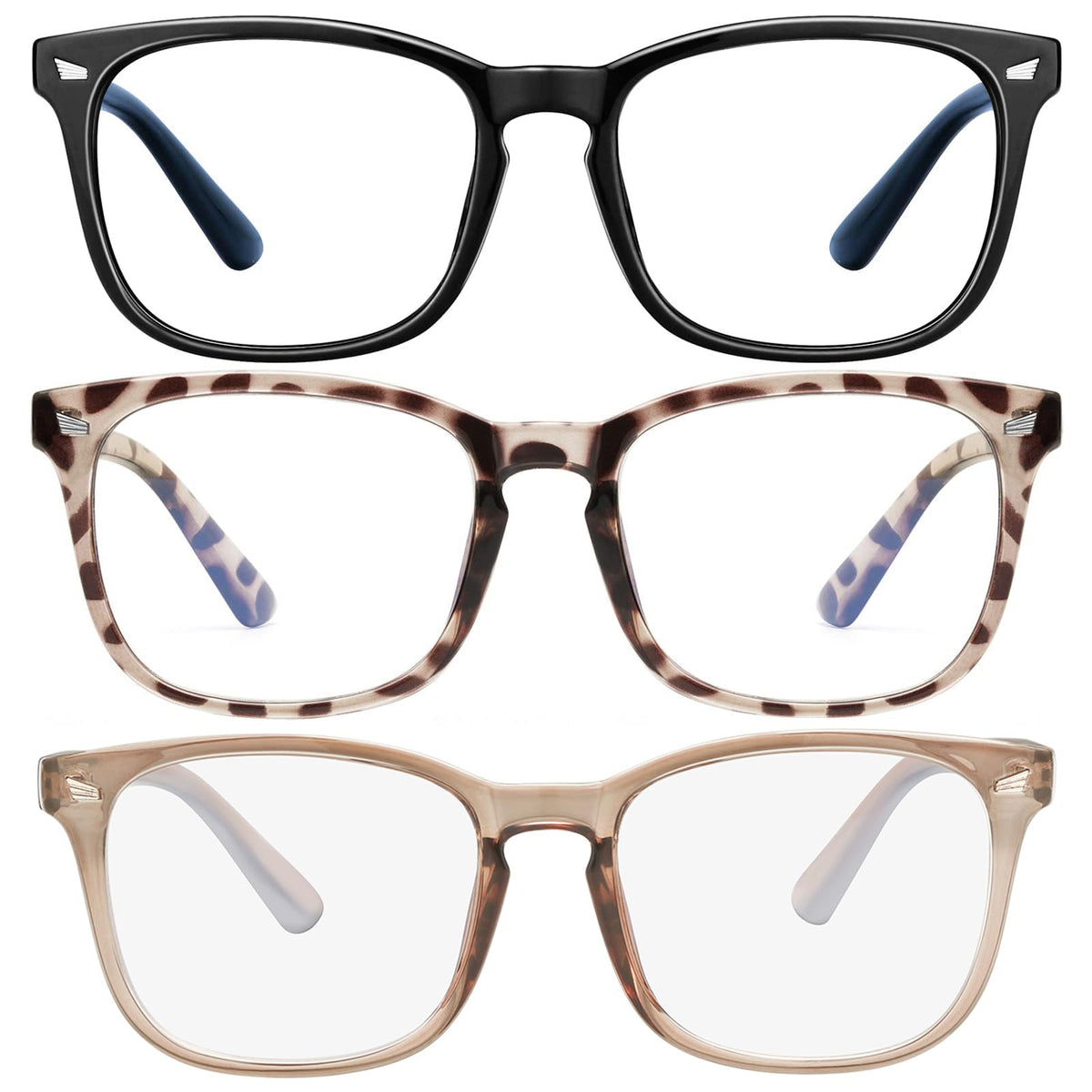 Hunsquer blue light glasses frame close-up for comfortable all-day wear