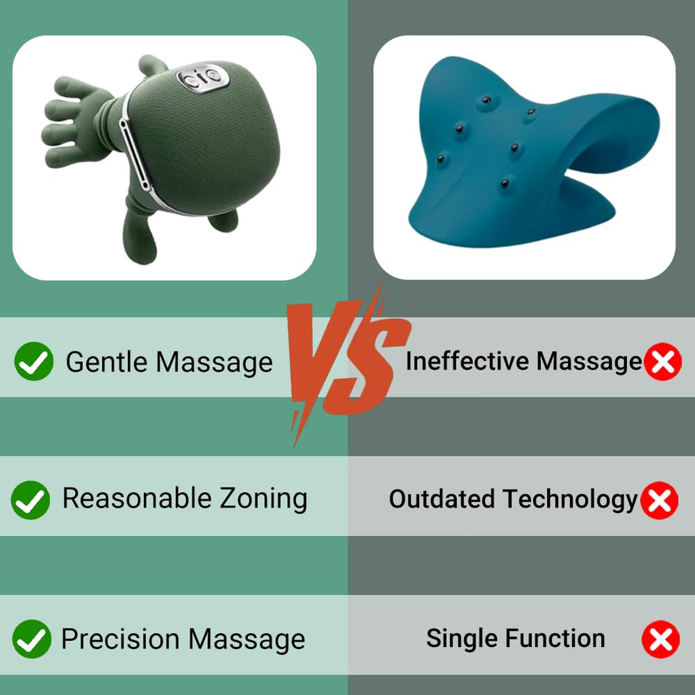 Huprh neck massager with dual-speed controls for personalized sessions.