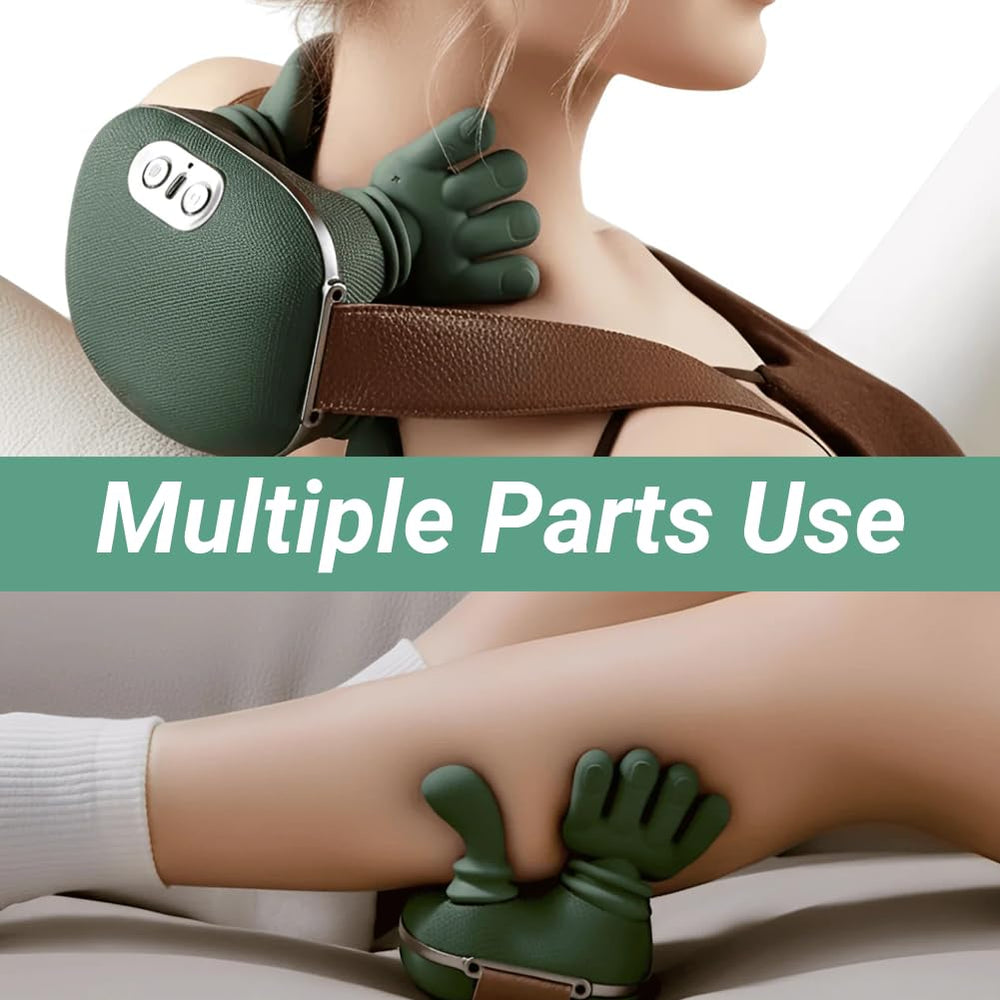 Huprh neck massager USB-C rechargeable for everyday convenience.