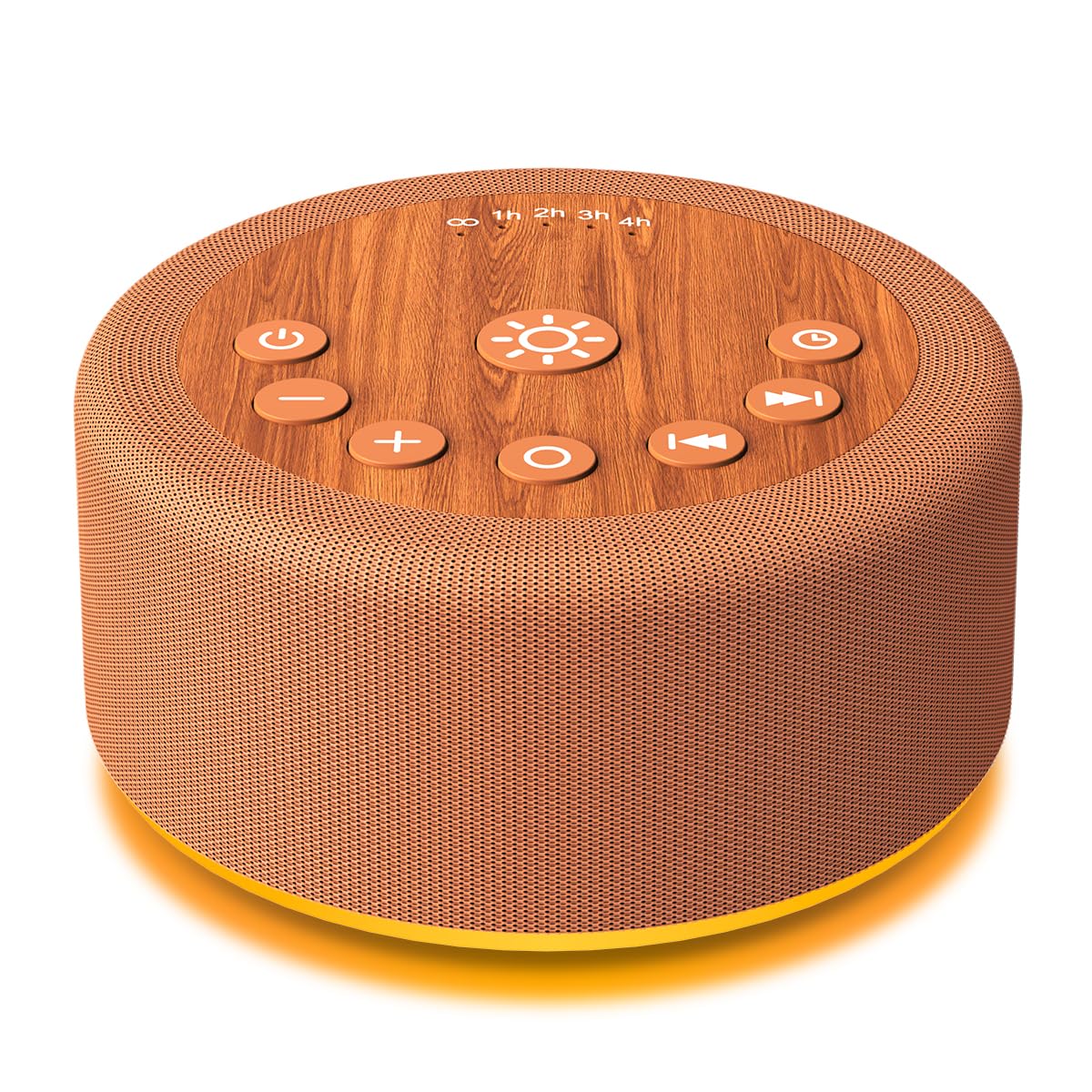 Hushing Sleep Sound Machine front view for immediate bedside use and calm environments.
