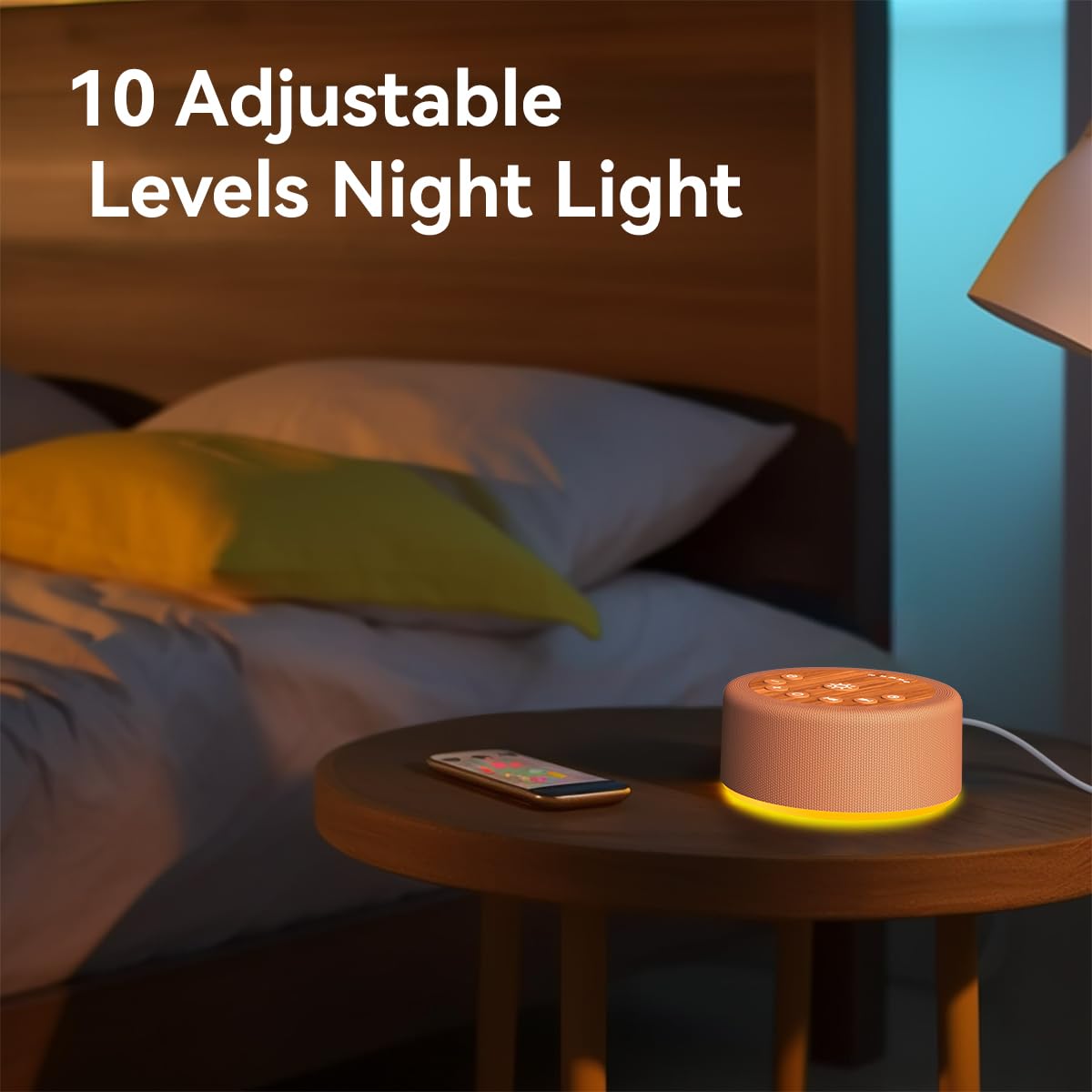Hushing Sleep Sound Machine memory and timers simplify routine setups.