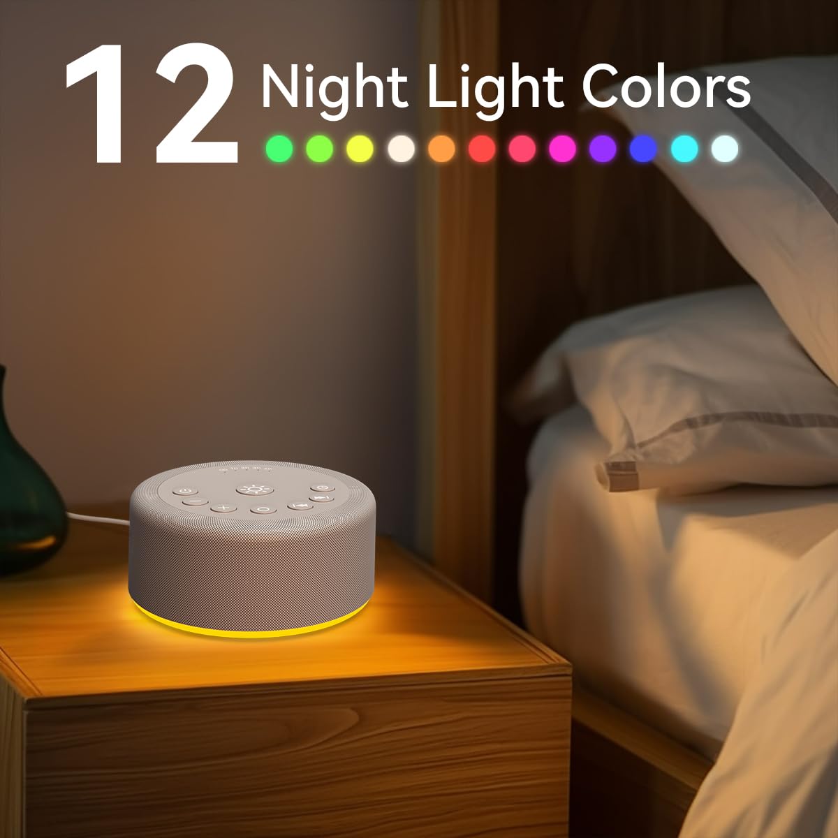 Hushing Sound Machine offers 30 sounds to tailor your environment