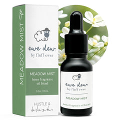 Hustle & Blush Meadow Mist oil bottle ready for diffusers and laundry fragrance.