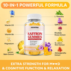 HUUAYAO saffron eye health supports focus and memory.