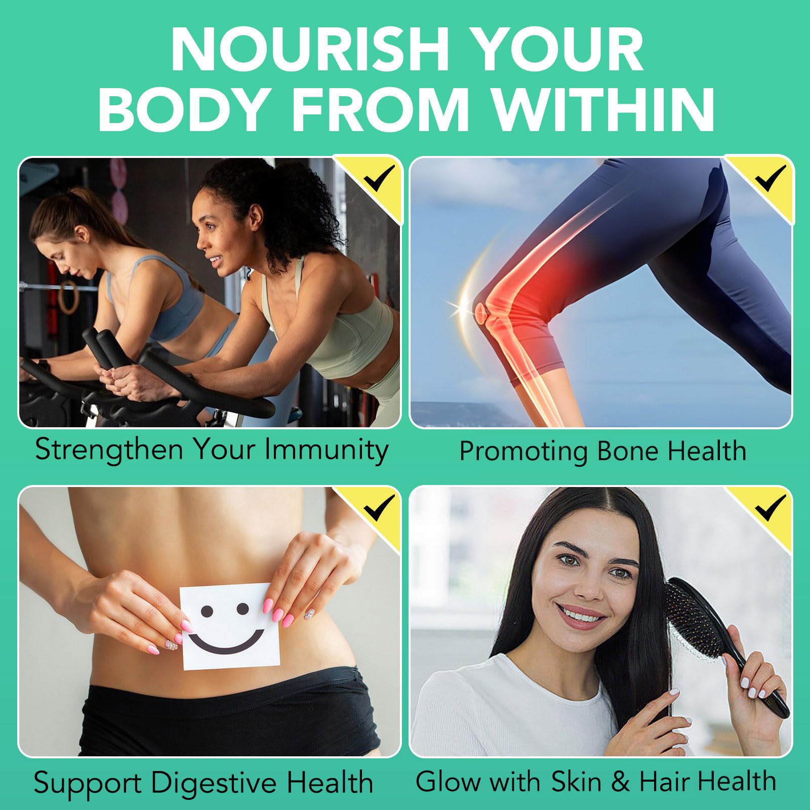 HUYEHF Immunity Energy blend bottle hints at nutrient-rich profile.