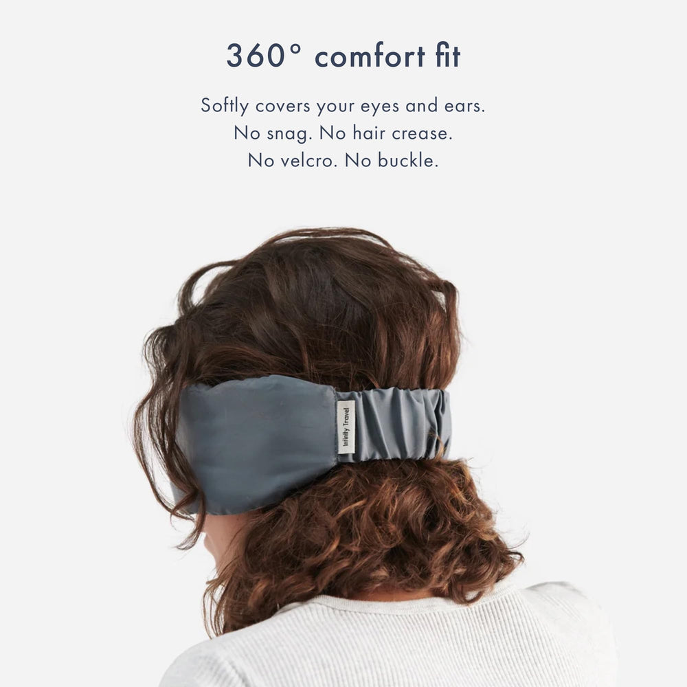 Huzi Infinity Travel Bamboo Sleep Mask is machine washable for easy care.