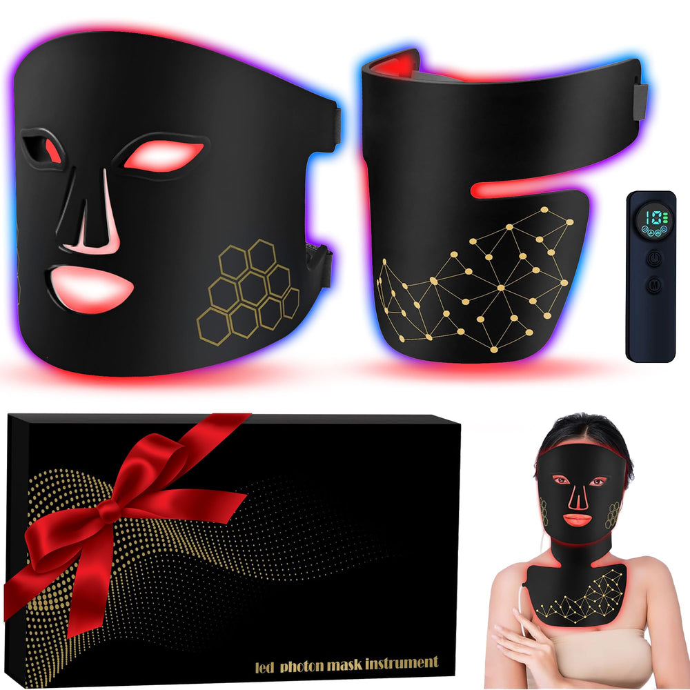 HWGIZP Red Light Therapy Mask front view for gentle facial rejuvenation potential.