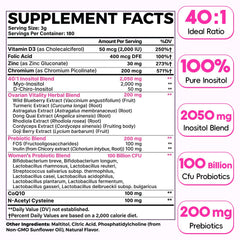 Hwuspmr label closeup shows 40:1 ratio and essential ingredients for balance.