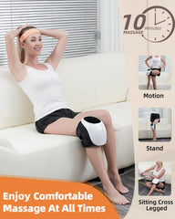 HXMBFBF Knee Massager with heat and red light display offering soothing warmth.